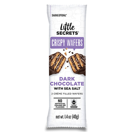 Dark Chocolate Crispy Wafers with Sea Salt