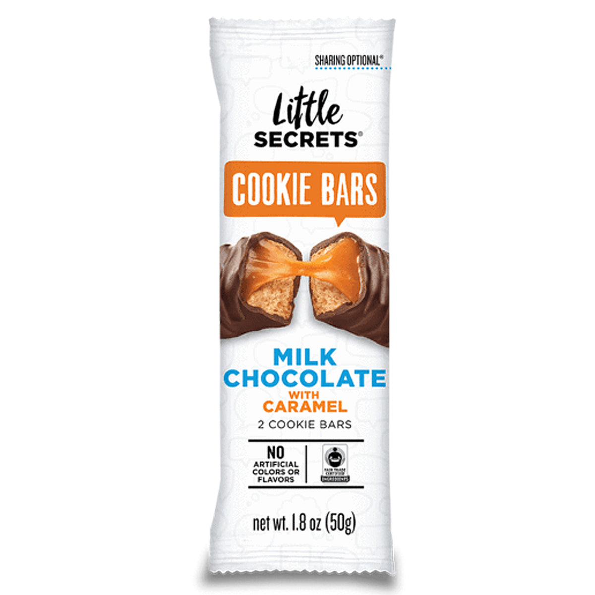 Barras de galleta de chocolate con leche y caramelo