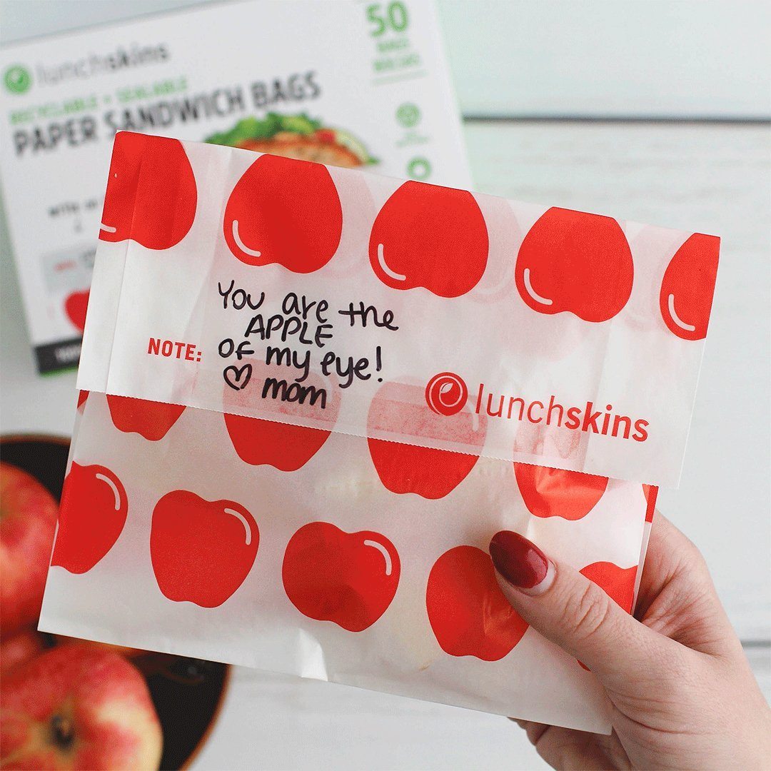 Sacs à sandwich en papier non ciré recyclables et scellables avec bande de fermeture