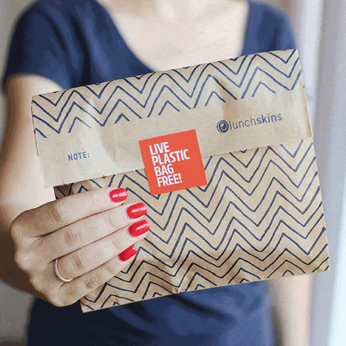 Sacs à sandwich en papier compostables et non blanchis avec autocollants refermables