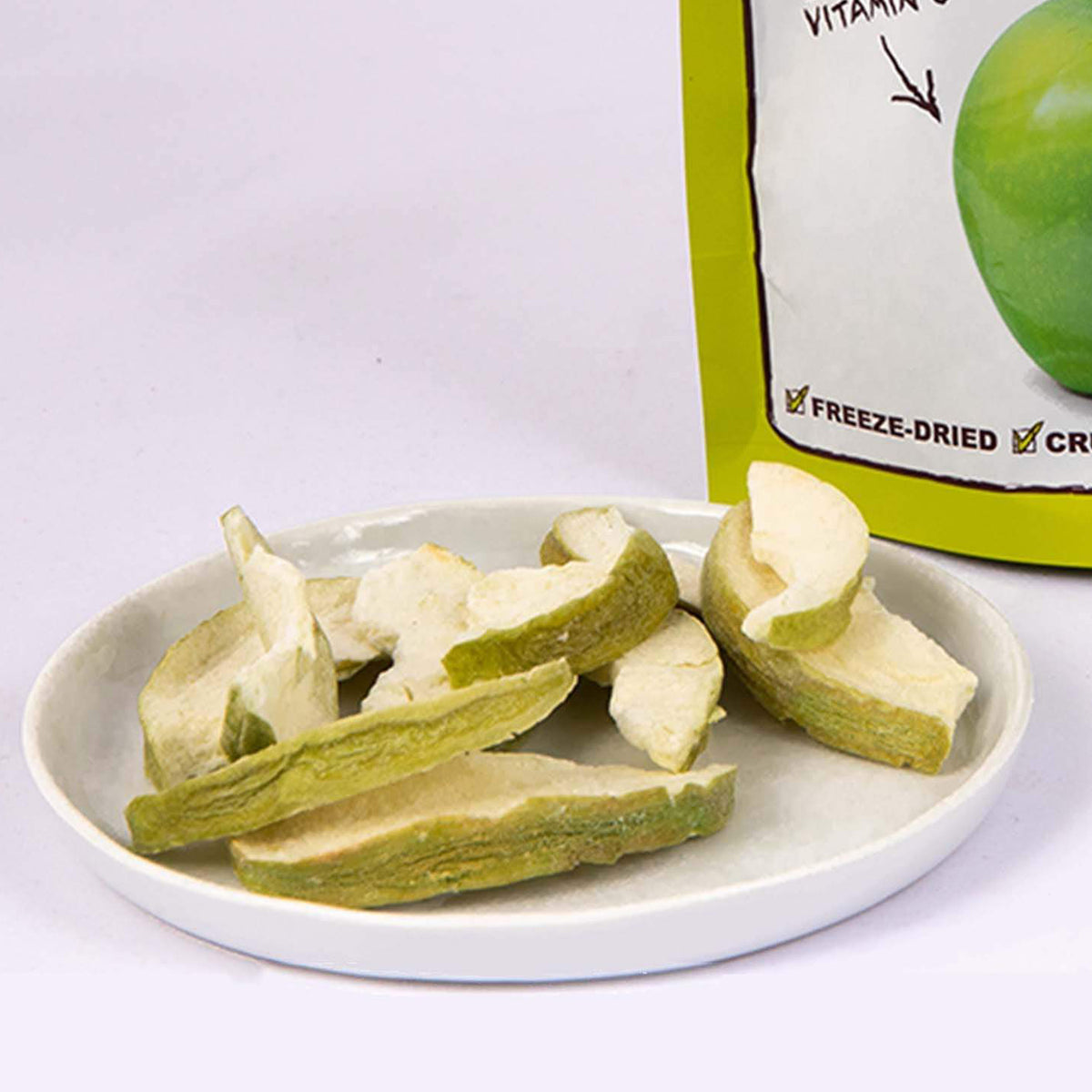 Pommes lyophilisées biologiques