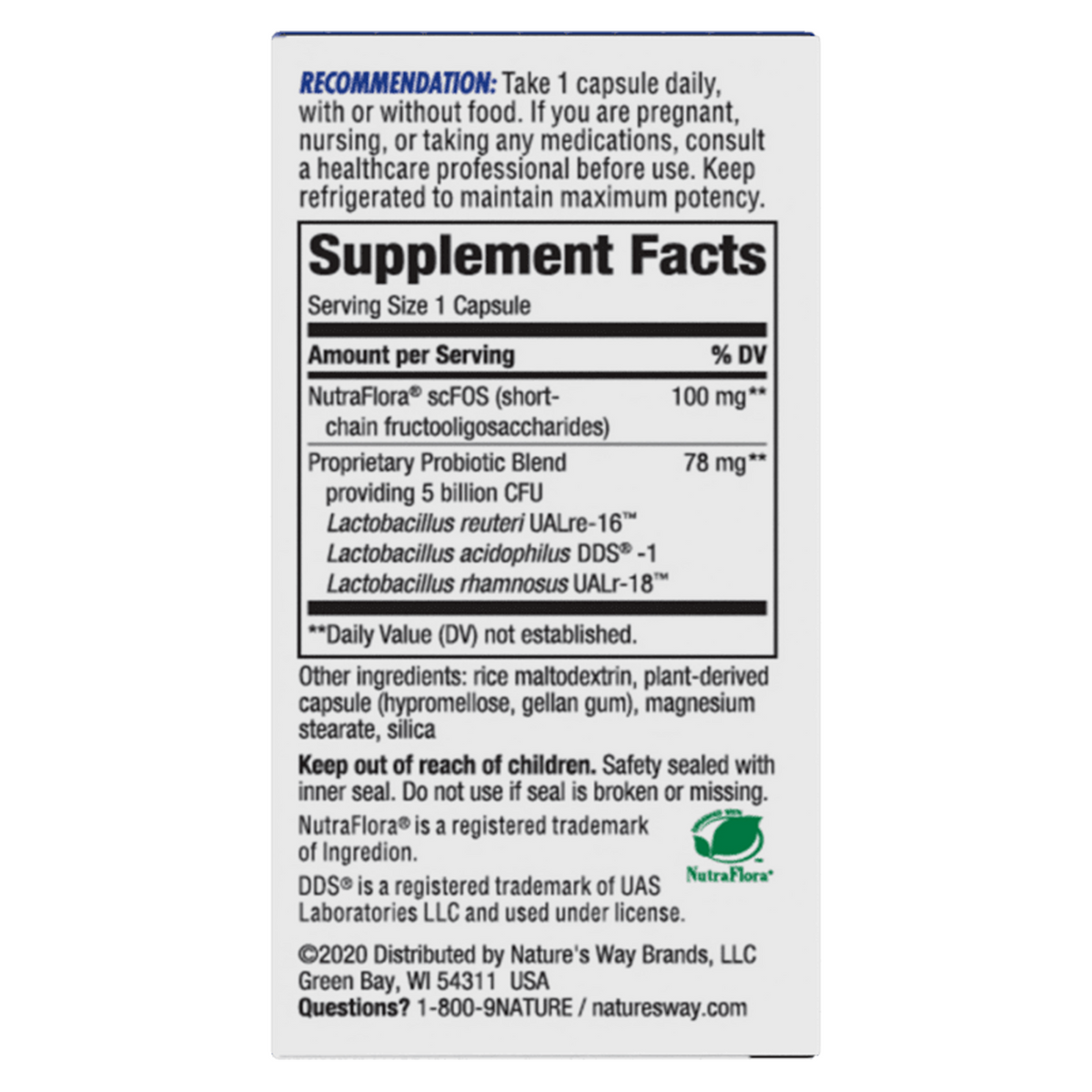 Primadophilus Reuteri Probiotics