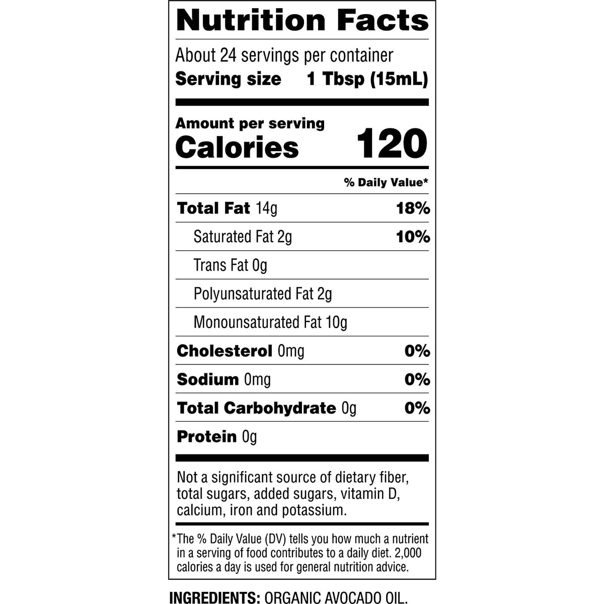 Aceite de aguacate orgánico 100% puro