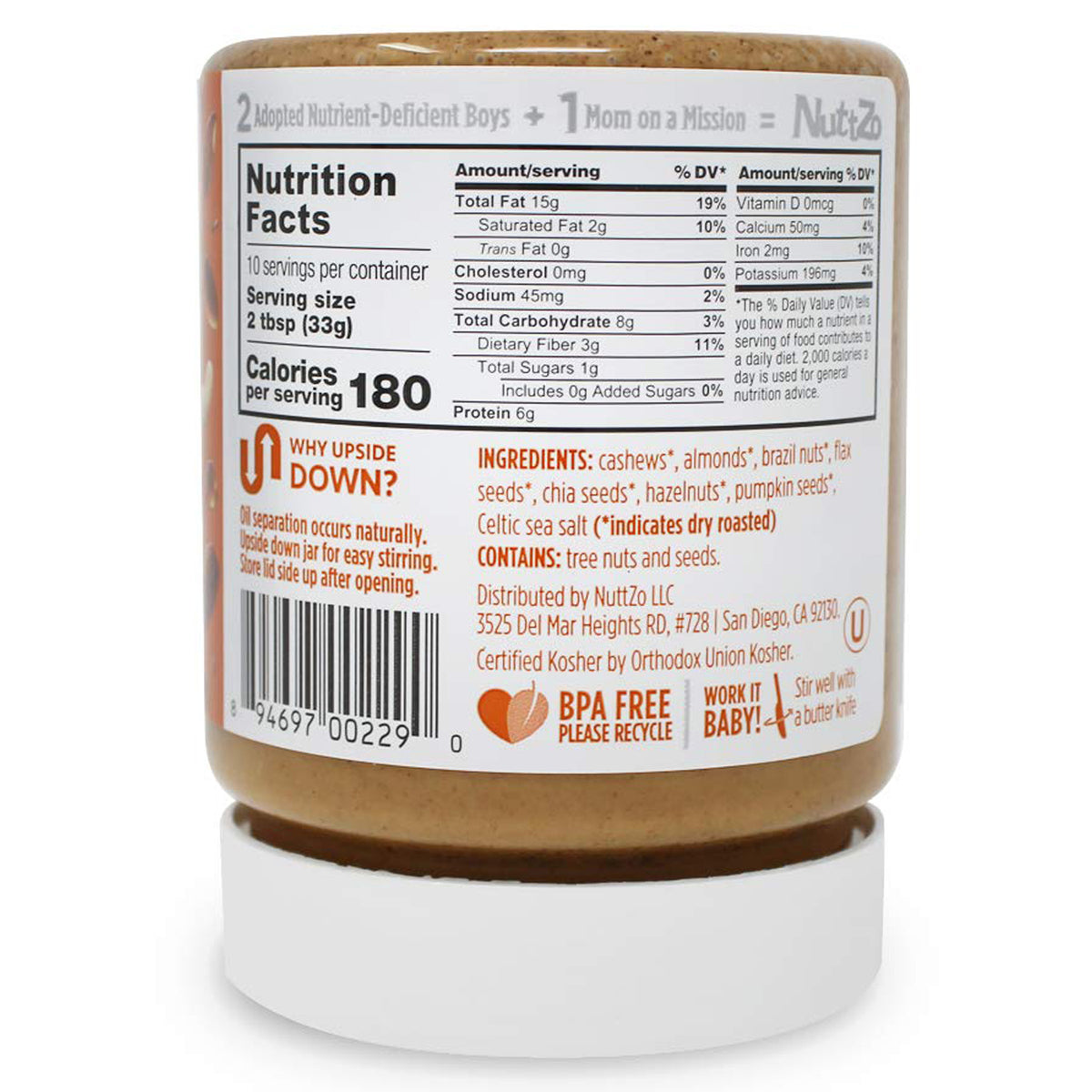 Mantequilla de nueces Paleo suave Power Fuel