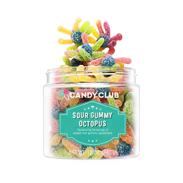Candy Club Sour Gummy Octopus - Large