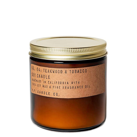 Vela perfumada grande de cera de soja