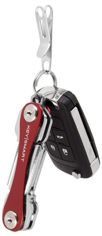 KeySmart Nano Clip Pocket & Purse Clip; Stainless Steel