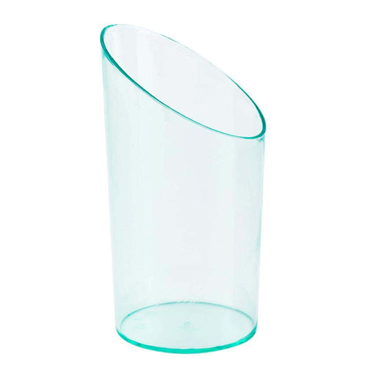 Round Seagreen Plastic Incline Shot Glass