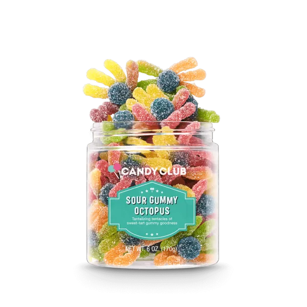 Candy Club Sour Gummy Octopus - Small