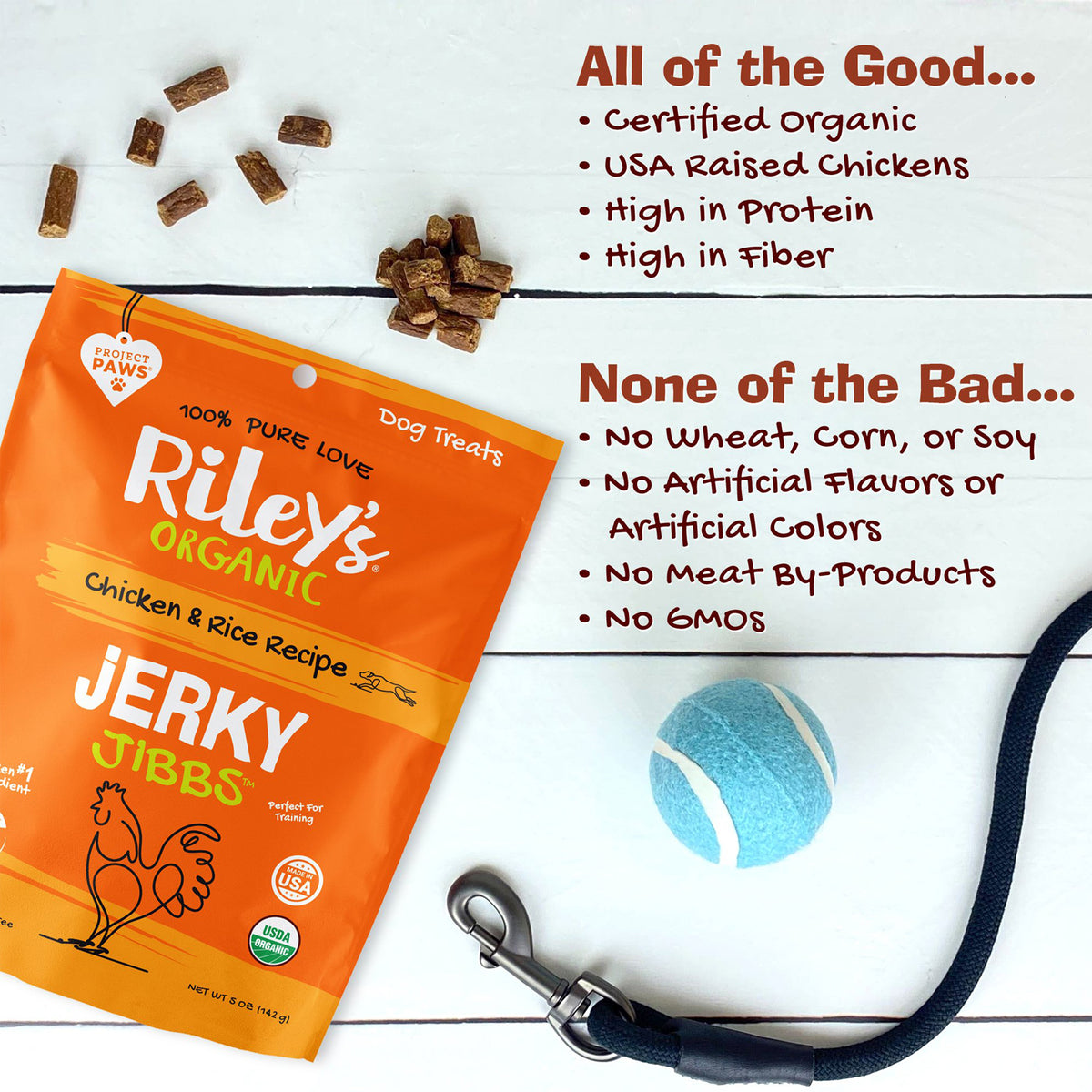 Gâteries pour chiens Jerky Jibbs