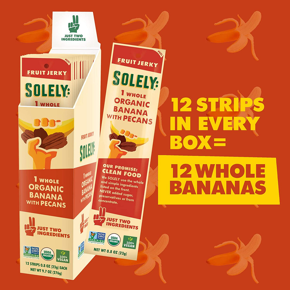 Banane aux pacanes séchées