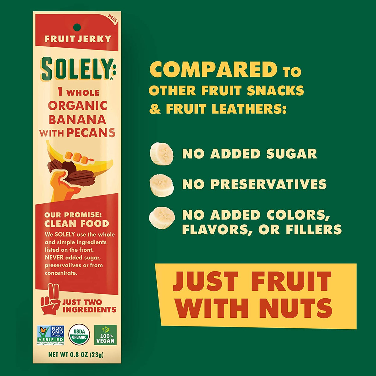 Banane aux pacanes séchées