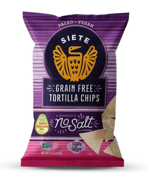 No Salt Grain Free Tortilla Chips - 5oz