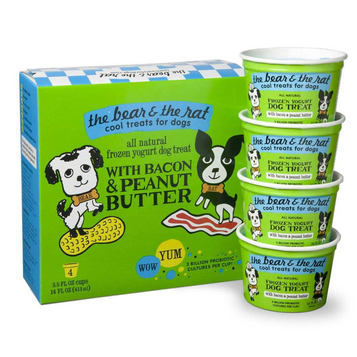 Golosinas para perros con yogur helado