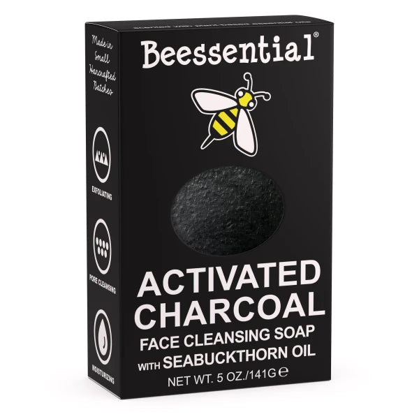 Savon visage au charbon actif Beessential
