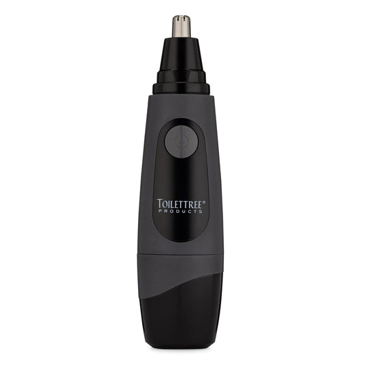 Tondeuse à poils de nez avec poignée texturée en caoutchouc pour lumière LED
