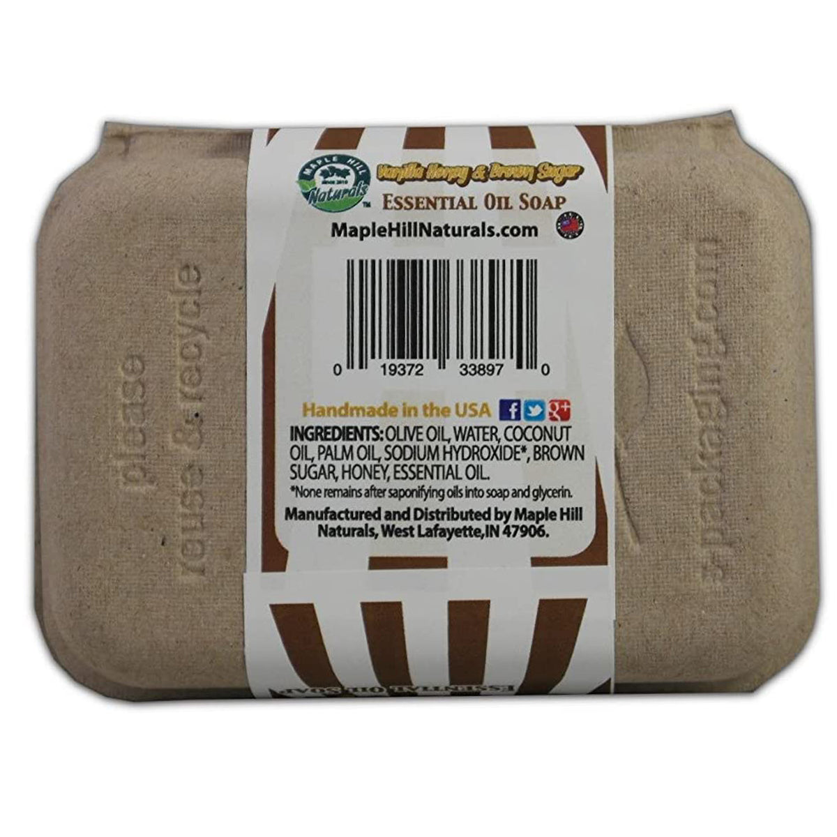 Vanilla Honey & Brown Sugar Essential Oil Soap