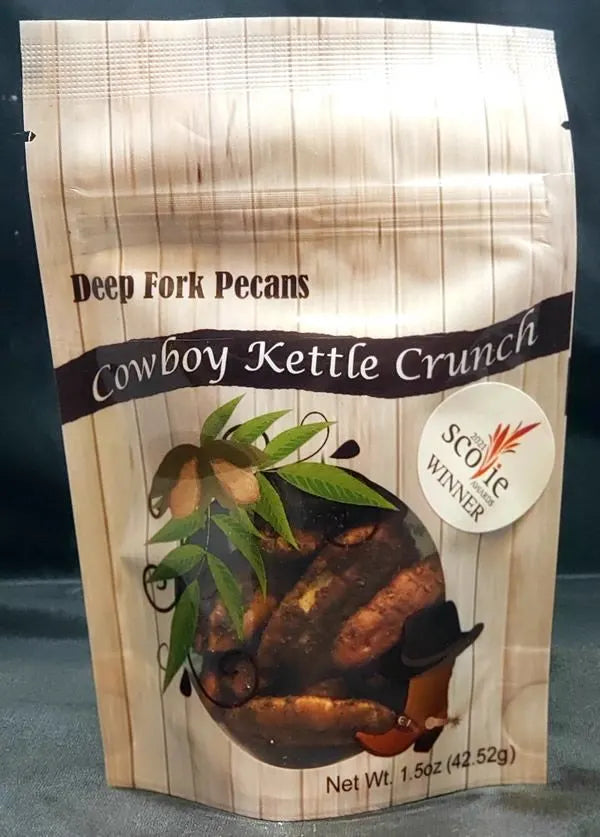 Noix de pécan à fourchette profonde - Cowboy Kettle Crunch, 1,5 oz