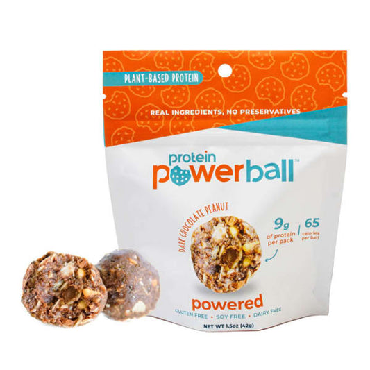 Protein Power Balls - Paquetes individuales - Chocolate amargo y maní