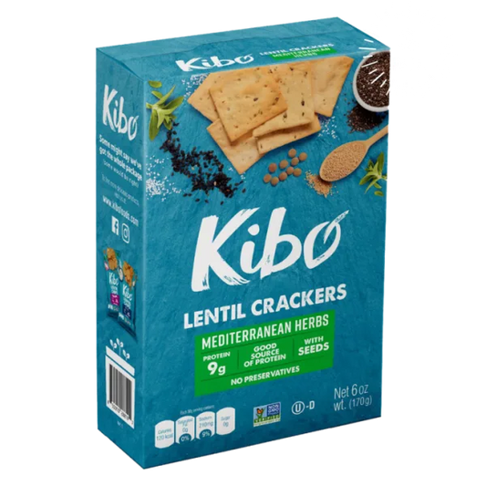 KIBO Lentil Crackers - 6 oz